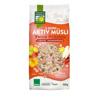 5 Korn Aktiv Müsli eine Früchte