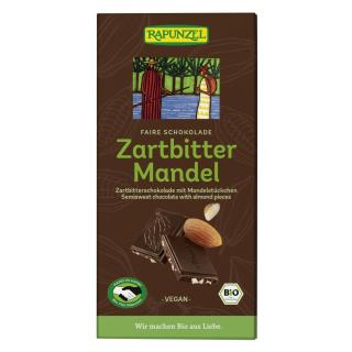Zartbitter Schokolade mit Mandelstück.55%