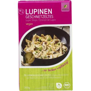 Lupinen Geschnetzeltes, vegan