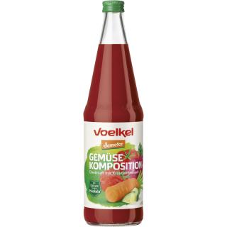 Gemüsesaft-Komposition milchs.