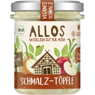 Schmalz-Töpfle mit Zwiebeln und Äpfel